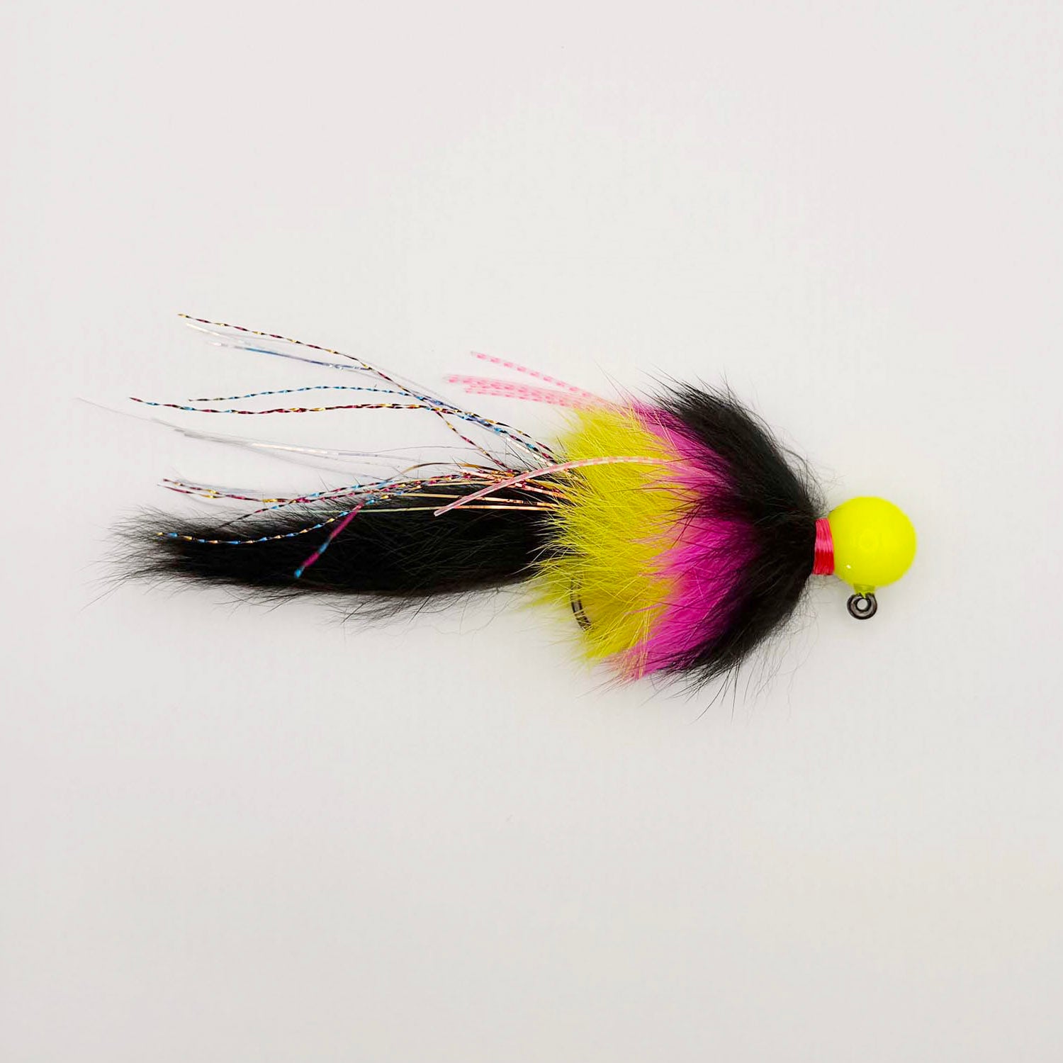 KB Twitching Jig - Black/Pink/Chartreuse, Chartreuse Head