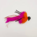 KB Twitching Jig - Orange/Pink, Black Sparkle Head