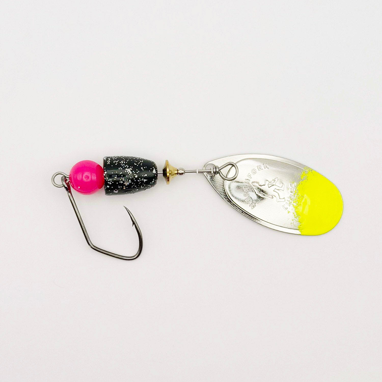 Silver Blade Chartreuse Bell Spinner -  1/4 oz